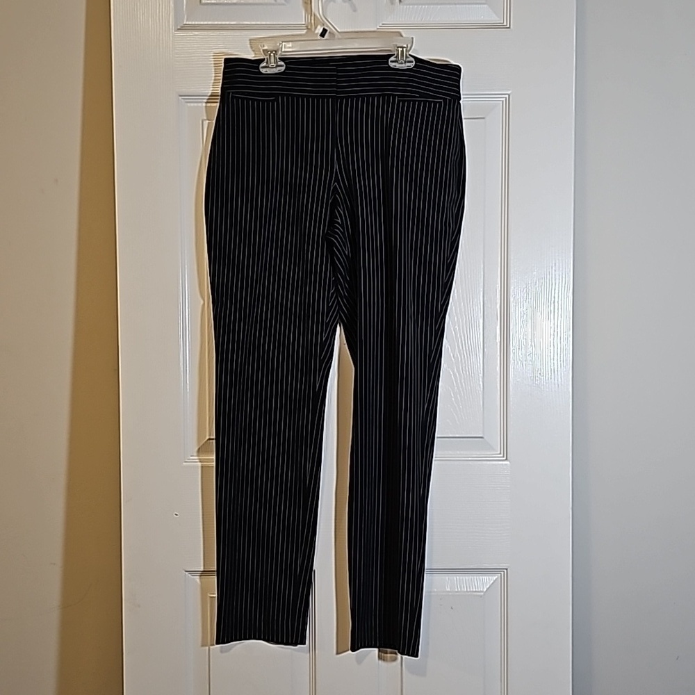 The Limited Pinstripe Dress Black White Pants Office Slacks Size 4